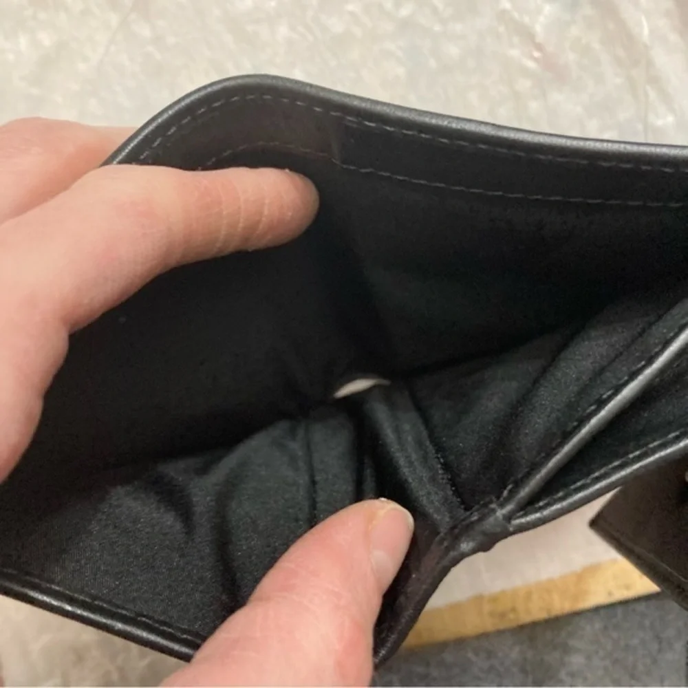 Coach signature wallet gray black